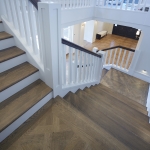 Access Flooring: French Oak Parquetry Versaille Pattern Stained Mid Brown