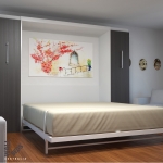 Wall Beds West: Alpha Bed Desk Night