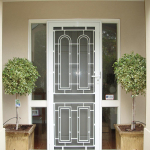 Clearview Security: Decorative White Security Door